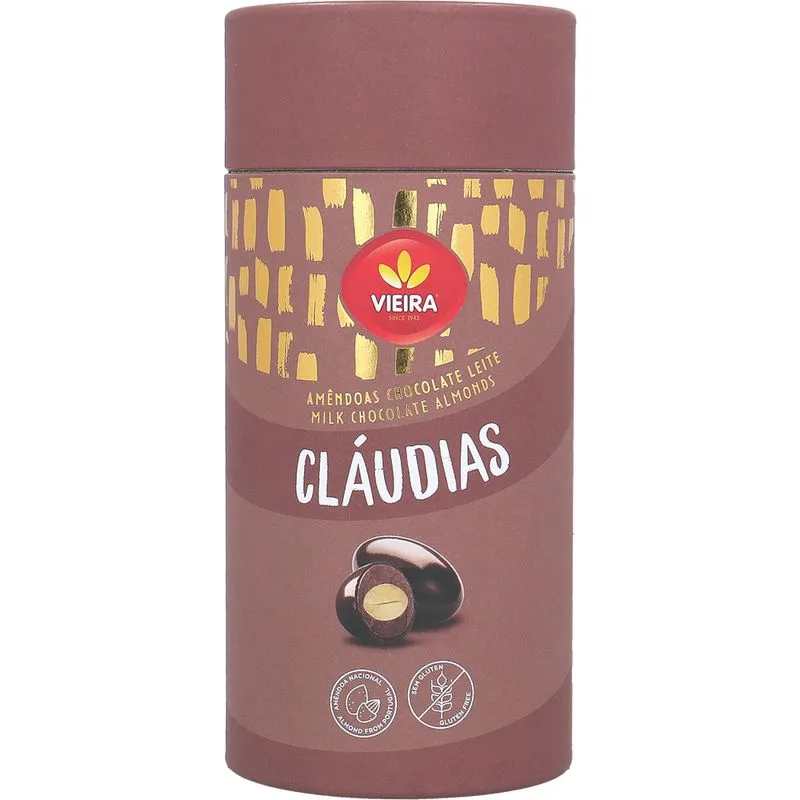 Amêndoas VIEIRA Cláudias cobertas com chocolate 180g