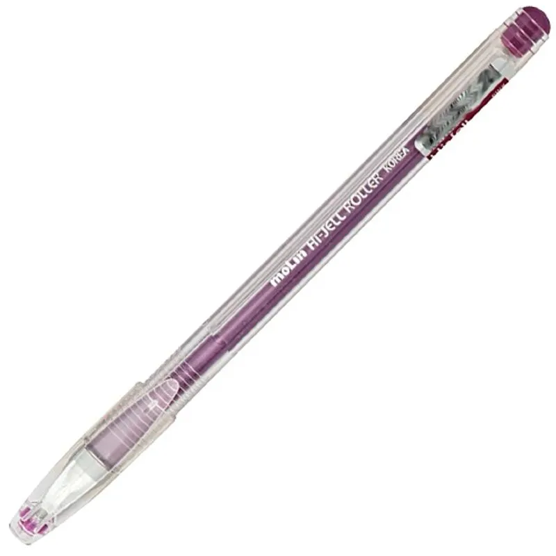 Caneta Gel Metálica Pink Ponta fina 0.7 mm Marca Molin