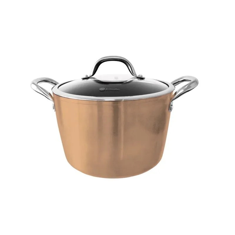 Panela jomafe hugi revestida em antiaderente com tampa 24CM