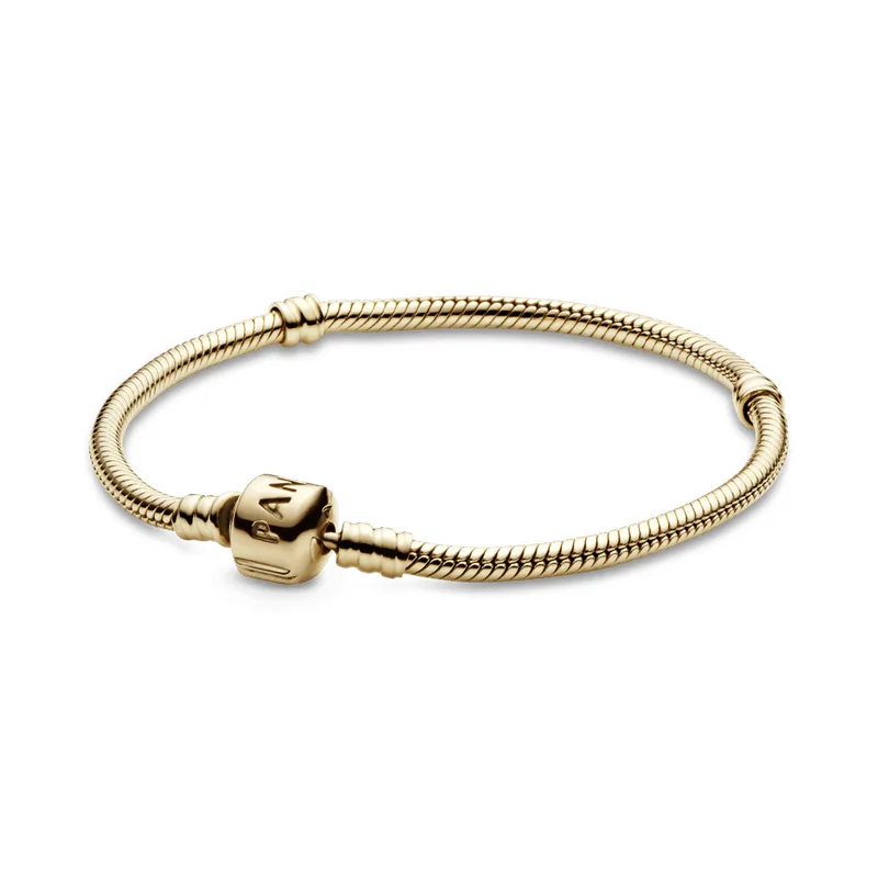 Bracelete De Ouro 14k Maleavel Pandora Moments Bracelete De Ouro 14k Maleável Pandora Moments - 19 CM