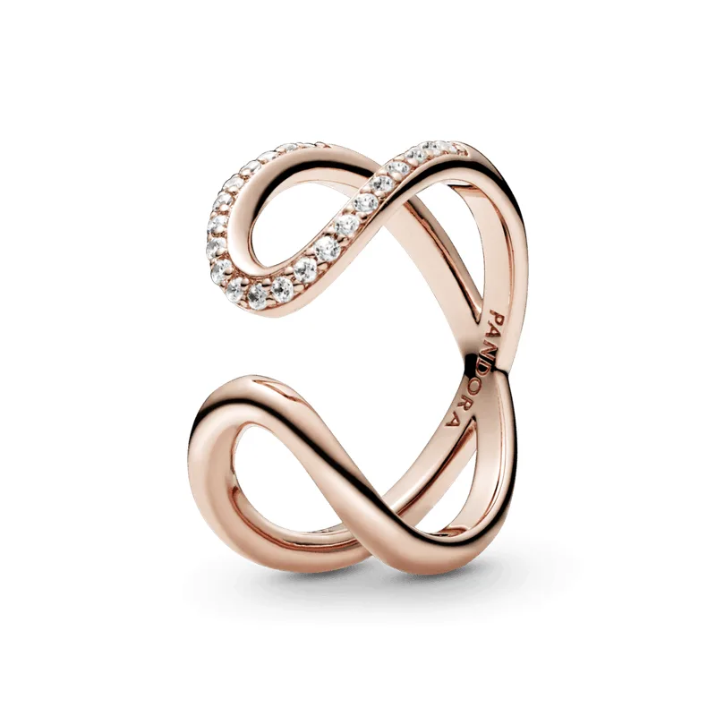 Anel Aberto Pandora Rose Infinito Brilhante - 54