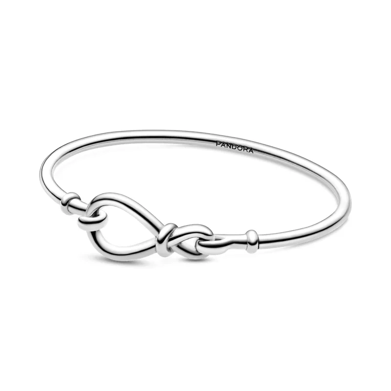 Bracelete Rigido Fecho Infinito Assimétrico - 19 CM