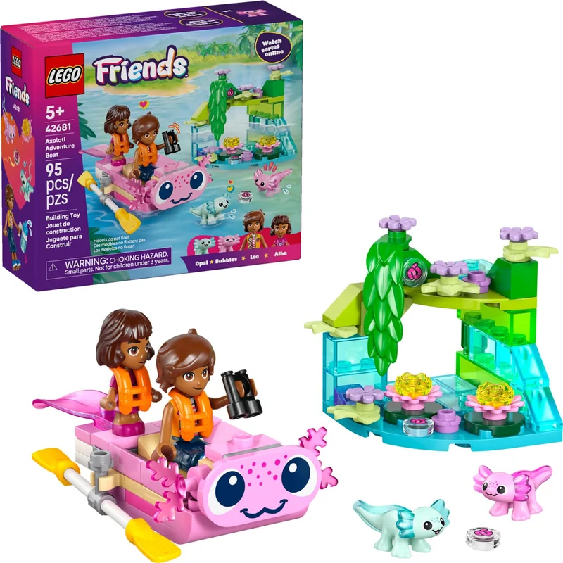 LEGO 42681 Axolotl Adventure Boat - Friends Tates Toys