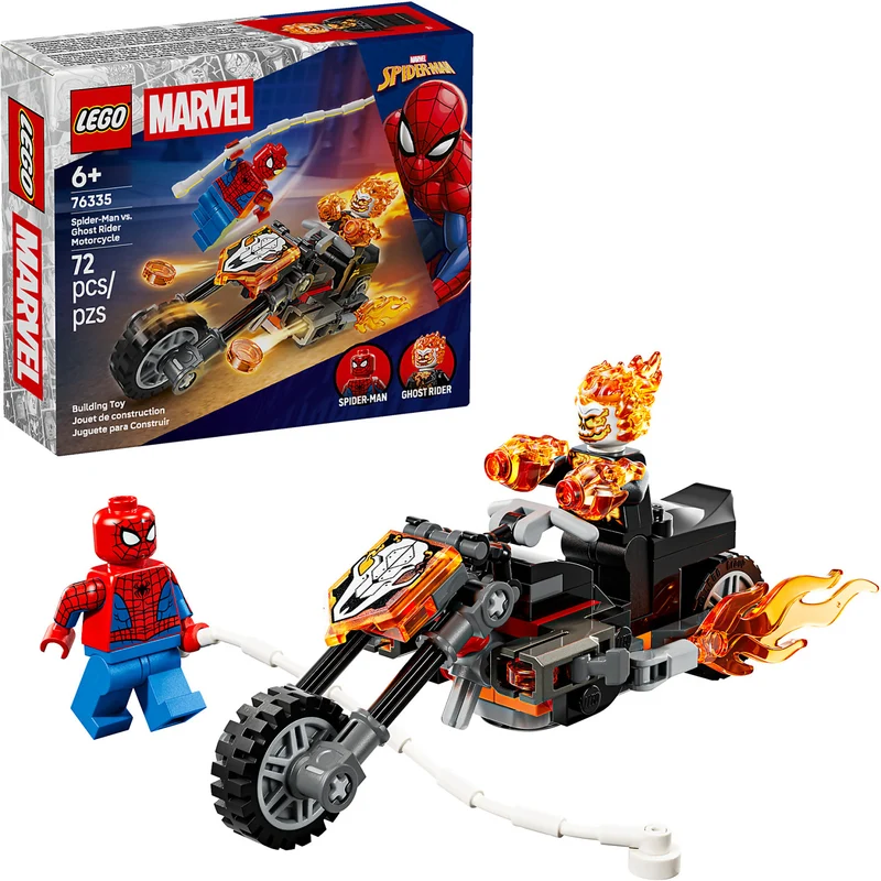 LEGO 76335 Spider-Man vs. Ghost Rider Motorcycle - Marvel Super Heroes Tates Toys