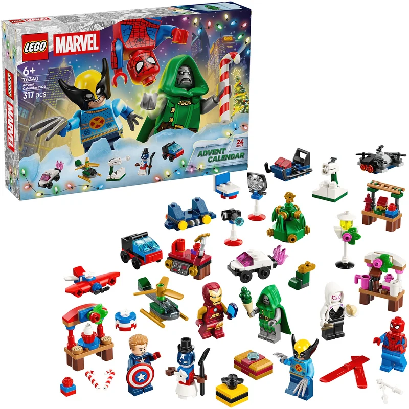 LEGO 76340 Marvel Advent Calendar 2026 - Marvel Super Heroes Tates Toys