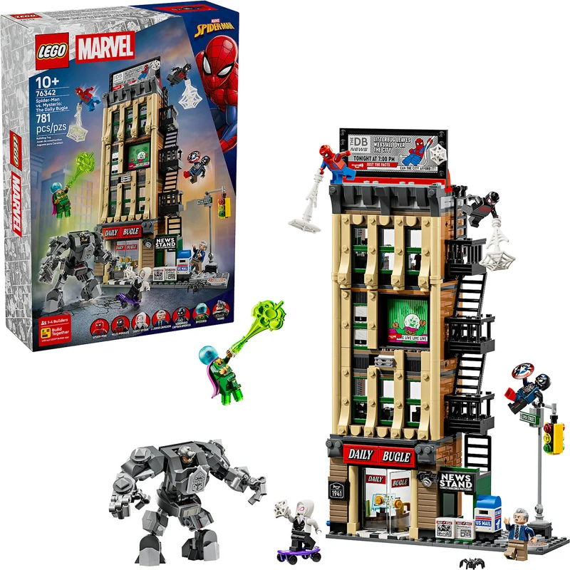LEGO 76342 Spider-Man vs. Mysterio: The Daily Bugle - Marvel Super Heroes Tates Toys