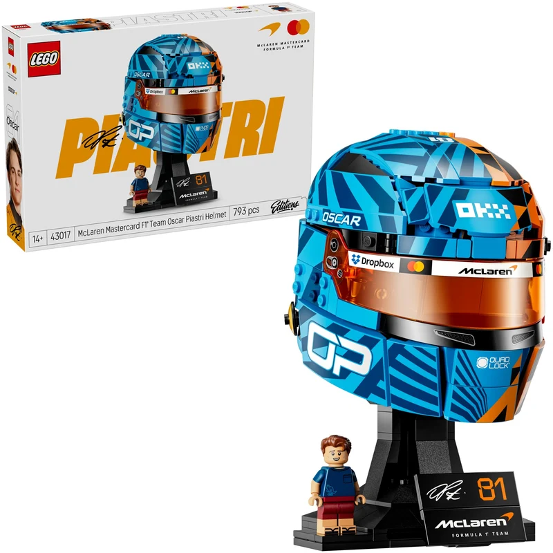 LEGO® 43017 McLaren Mastercard F1 Team Oscar Piastri Helmet - Editions Hobbyco