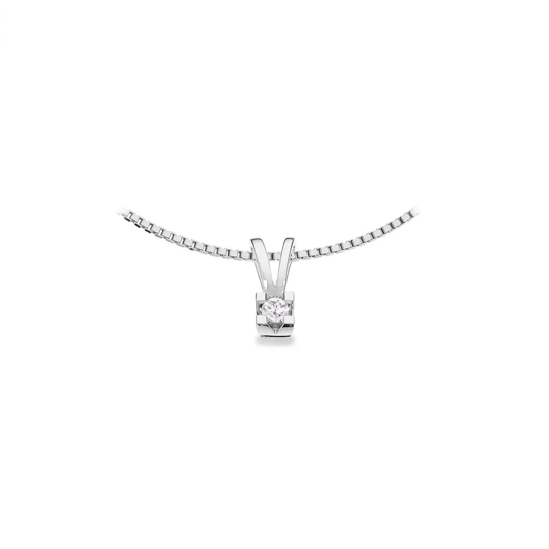 Scrouples - Kleopatra vedhæng - 8 kt. hvidguld 0,25 ct.