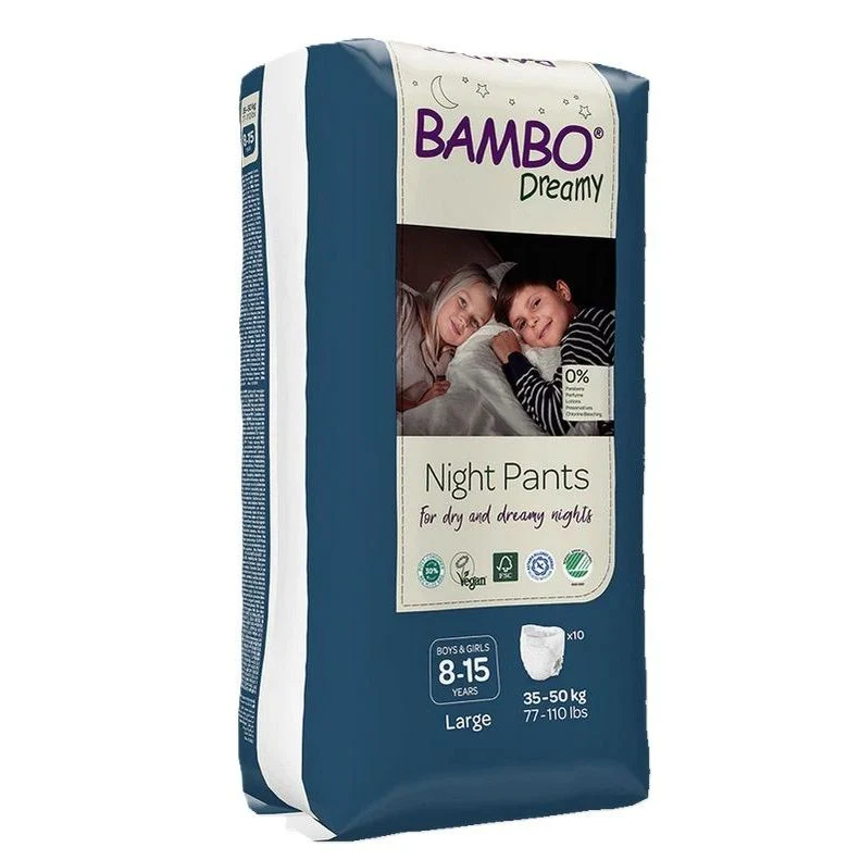 Bambo Dreamy Nachtluierbroekjes 8-15, 35-50 kg Unisex 10 stuks