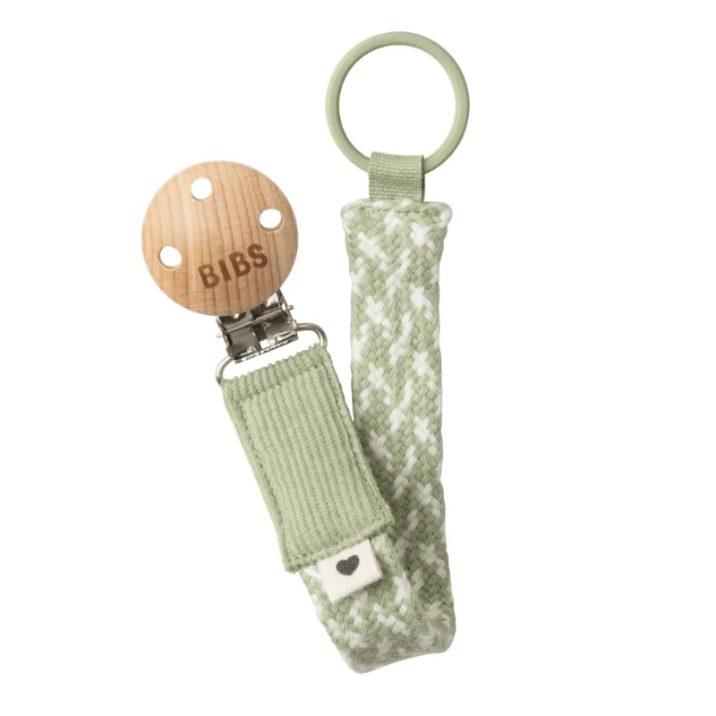 Prendedor de Chupeta Verde Salvia Bibs