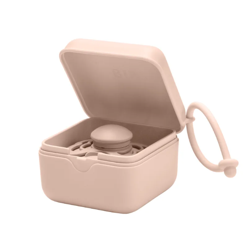 Porta Chupeta Caixa de Plástico Rosa Bebê Bibs