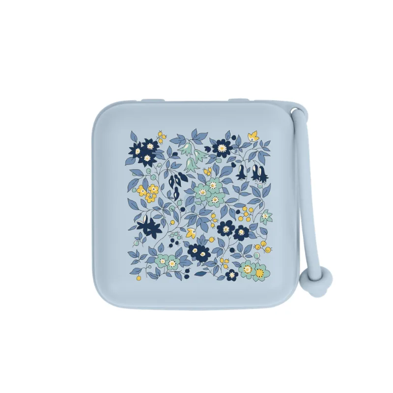 Porta Chupeta Caixa de Plástico Liberty Azul Claro Bibs Porta Chupeta Caixa de Plástico Liberty Camomila Bibs