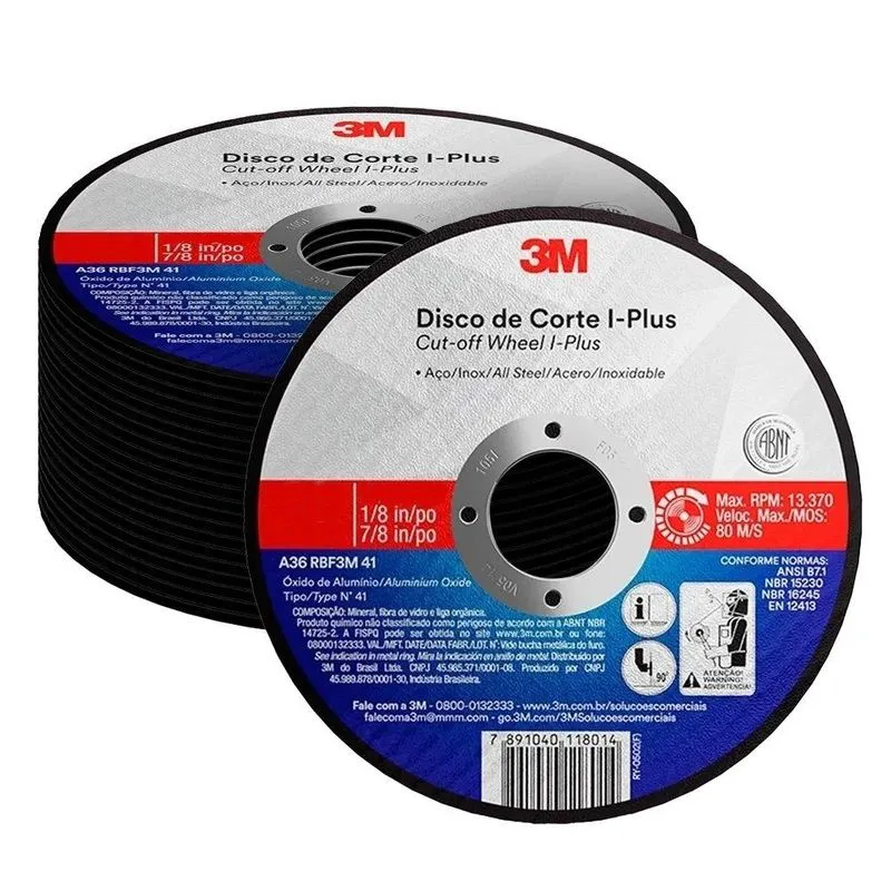 25 Discos De Corte 3m I-plus 250x3,2x25,4mm