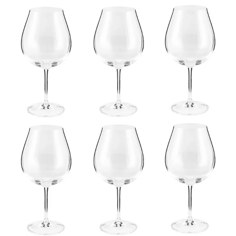 Jogo de 6 Taças em Cristal Strauss Bourgogne Pinot Noir - 810 ml - Liso