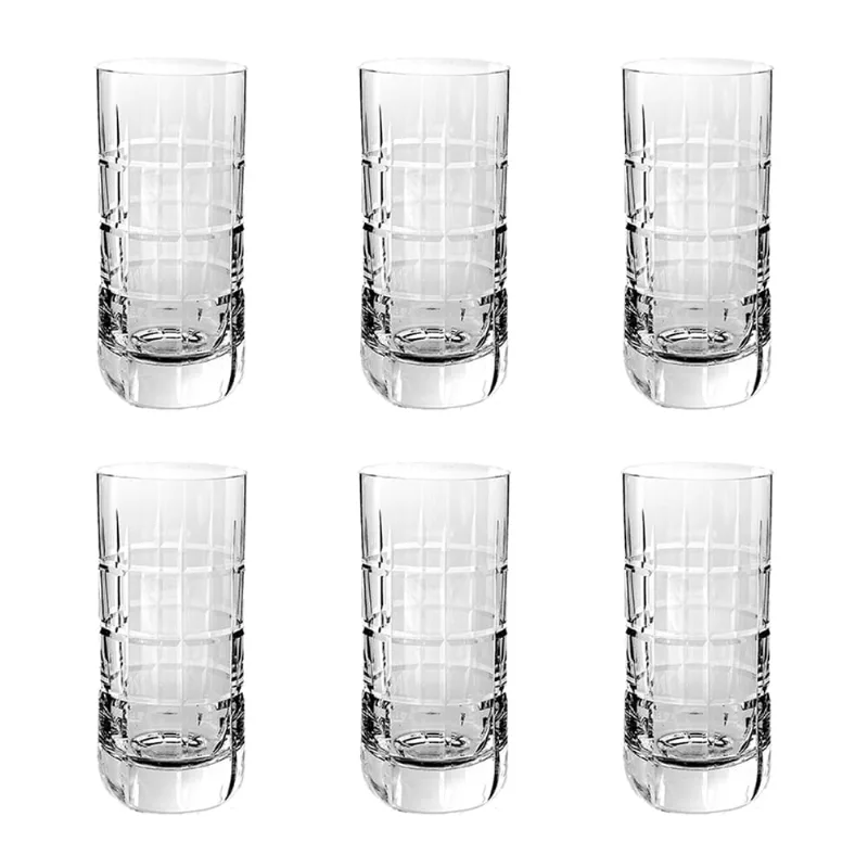 Jogo de 6 Copos em Cristal Strauss Long Drink - 395 ml - Escócia