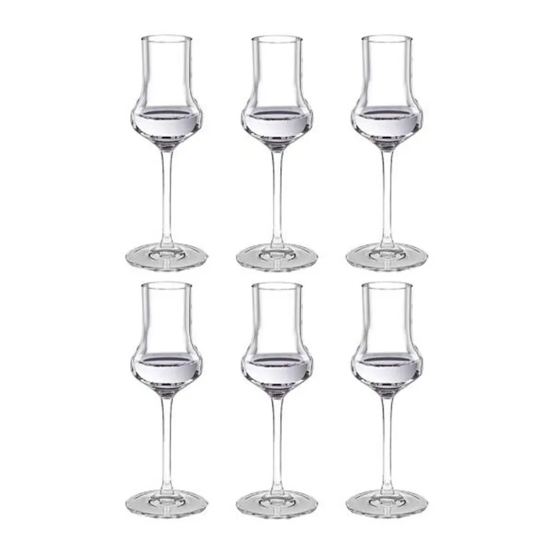Jogo de taças em cristal Grappa Strauss 75ml 6 peças