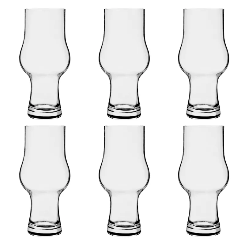 Jogo de 6 Copos em Cristal Strauss para Cerveja IPA - 400 ml - Liso