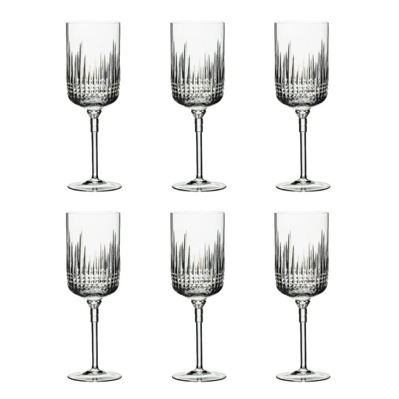 Jogo de 6 Taças de Cristal Strauss para Vinho - 375 ml - Harmonia