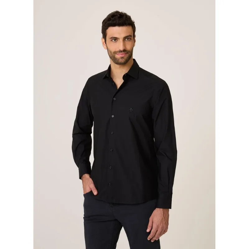 Camisa Tricoline Lisa Dudalina Masculina 42