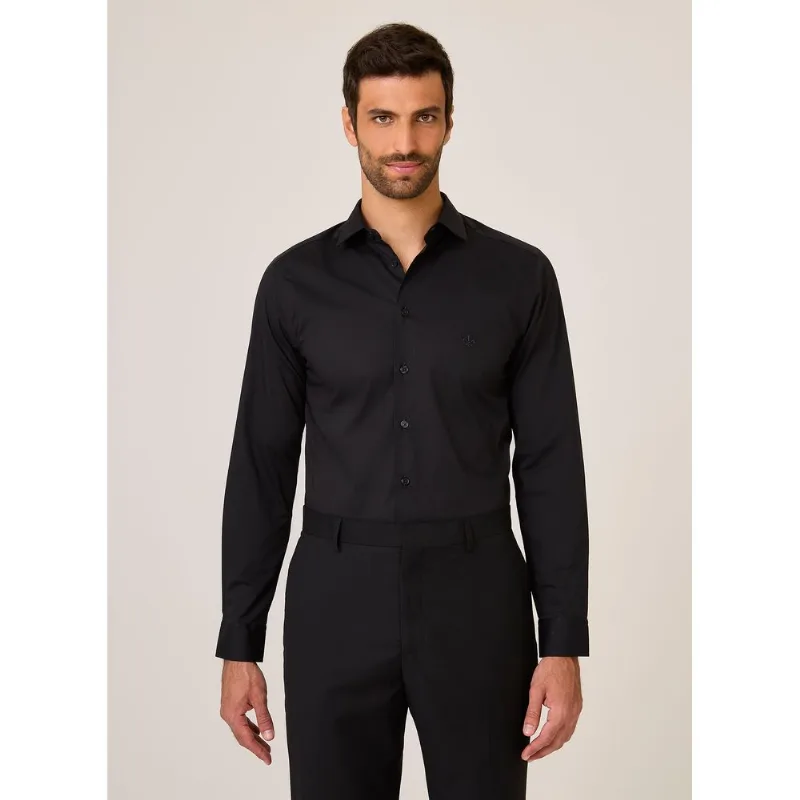 Camisa Tricoline Lisa Stretch Dudalina Masculina 37