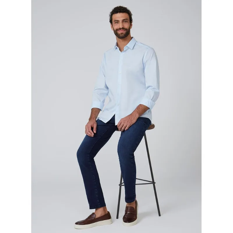 Camisa Tricoline Lisa Stretch Dudalina Masculina 44