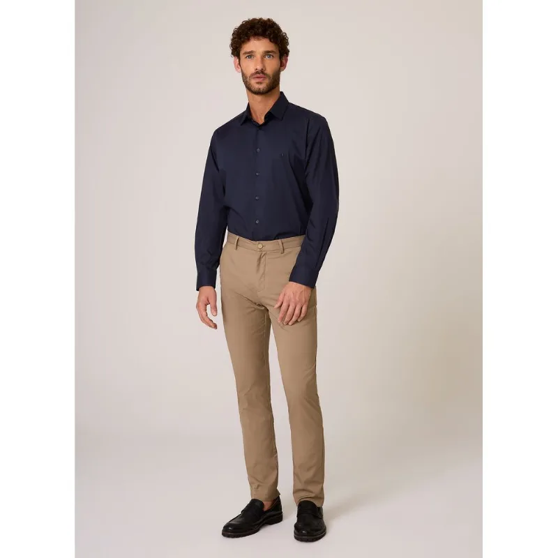 Camisa Tricoline Lisa Stretch Dudalina Masculina 43
