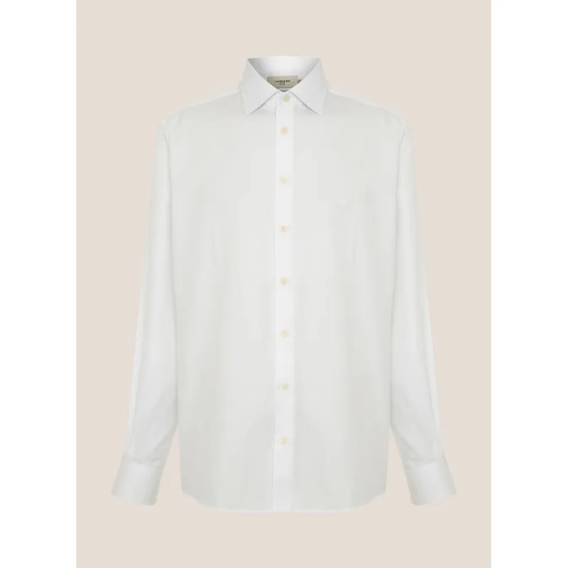 Camisa Slim Fit Luxury Pima Maquinetada Dudalina Masculina 44