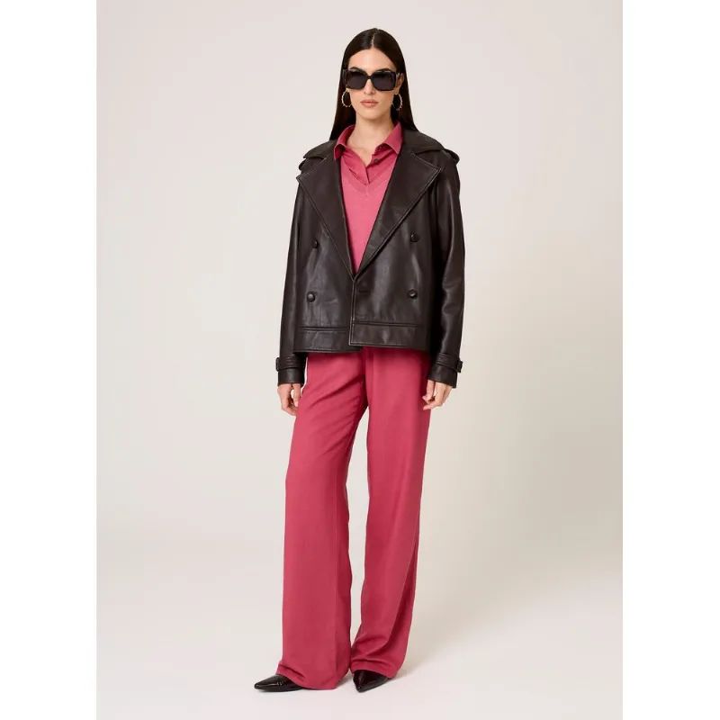 Calça Reta Lisa Alice Dudalina Feminina 40