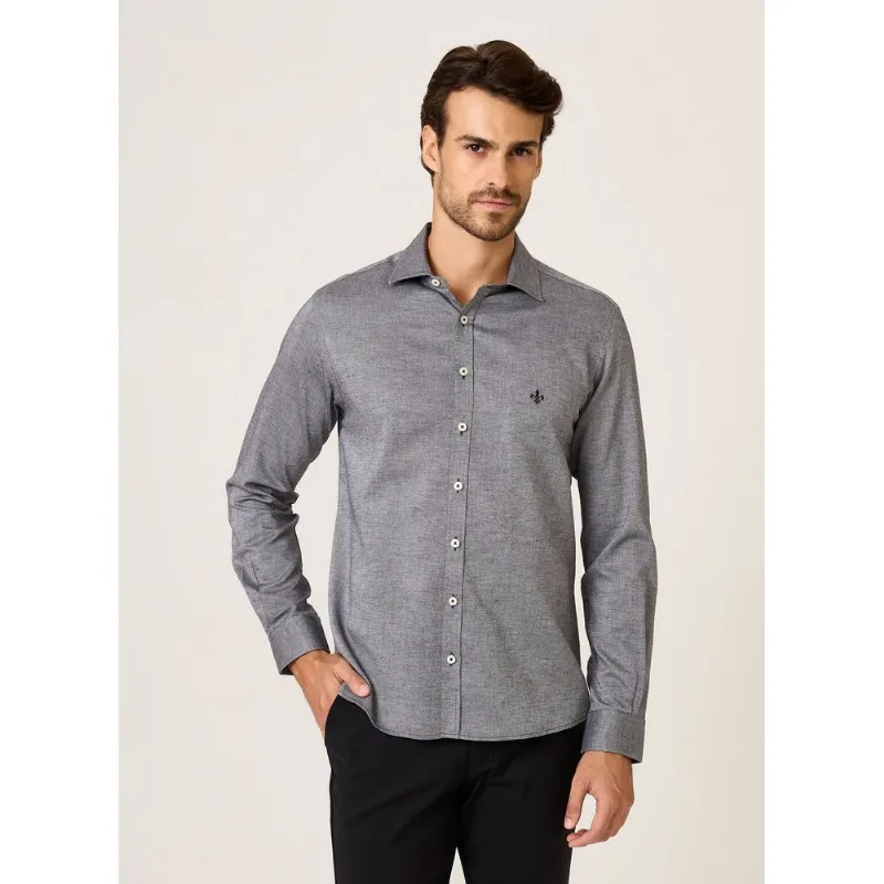 Camisa Slim Fit Oxford Lisa Dudalina Masculina 1