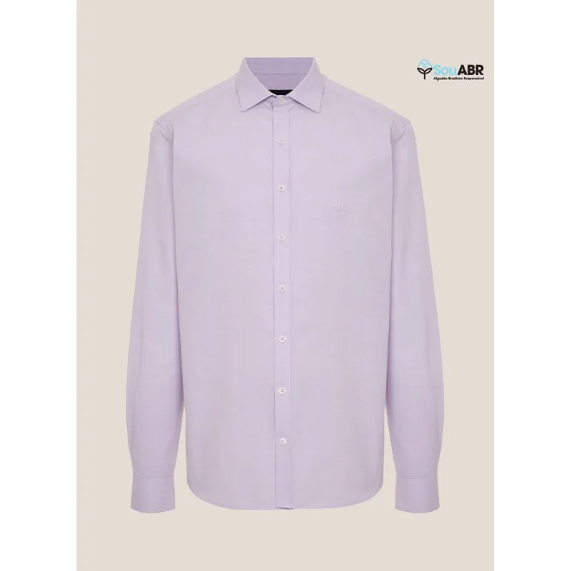 Camisa Slim Fit Falso Liso Dudalina Masculina 3