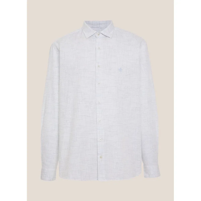 Camisa Comfort Fit Linen Blend Dudalina Masculina 4