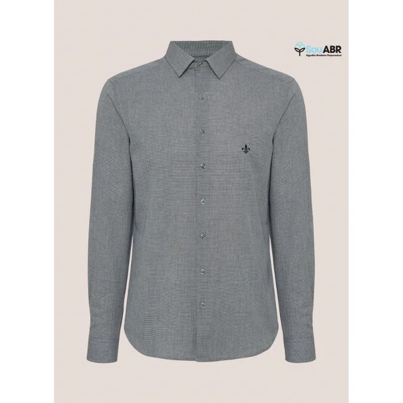Camisa Milano Fit Micro Vichy Dudalina Masculina 1
