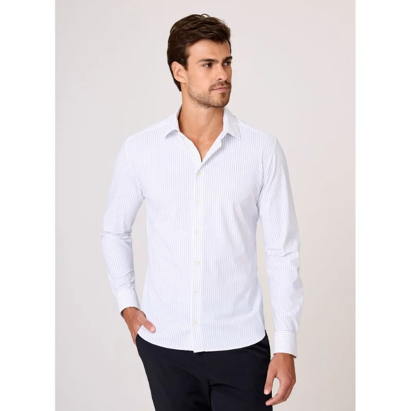 Camisa Milano Fit Performance Listrado Dudalina Masculina 46