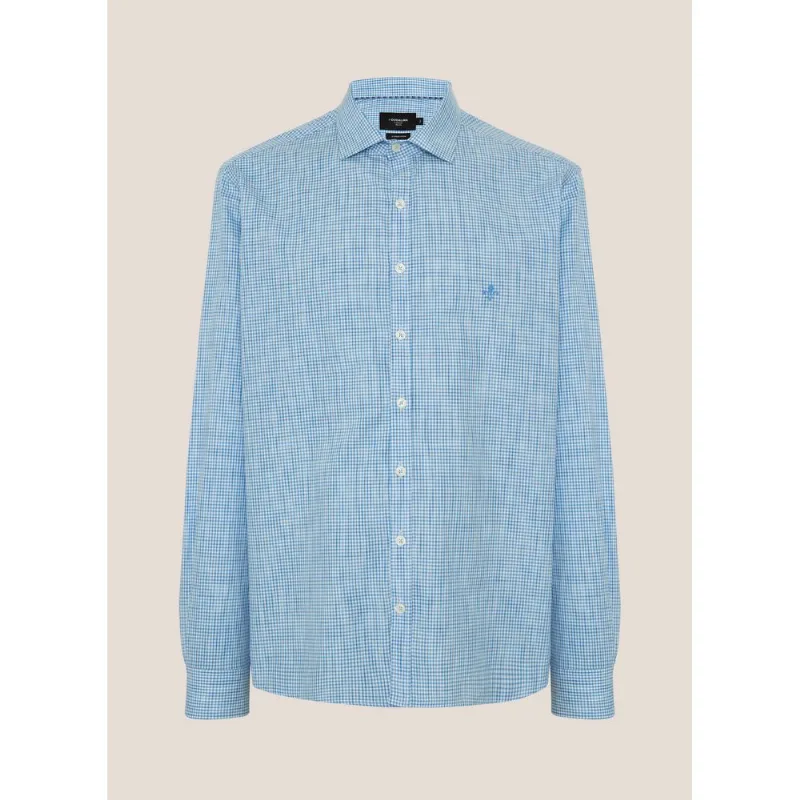 Camisa Slim Fit Xadrez Degradê Dudalina Masculina 2