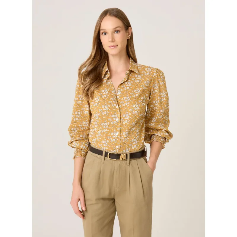 Camisa Slim Fit Estampa Floral Liberty Dudalina Feminina 36