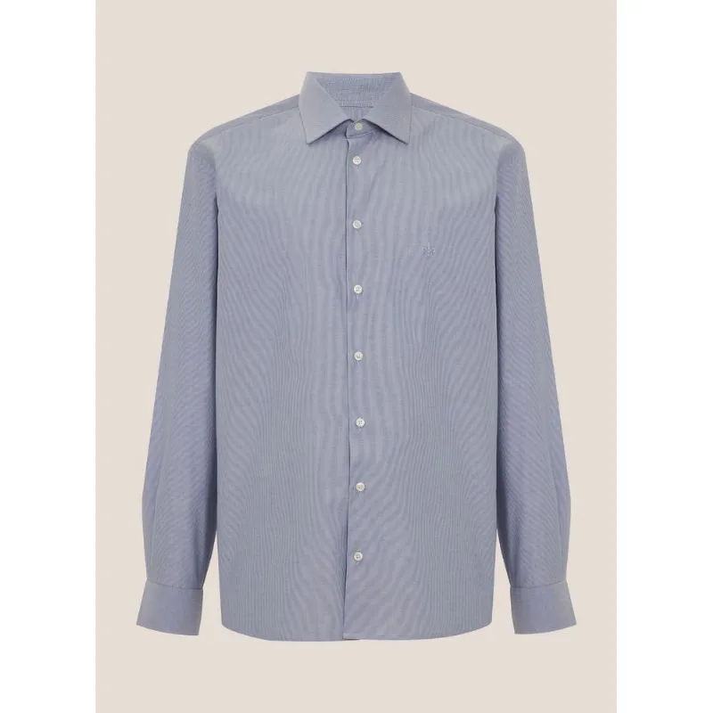 Camisa Slim Fit Maquinetada Dudalina Masculina 40