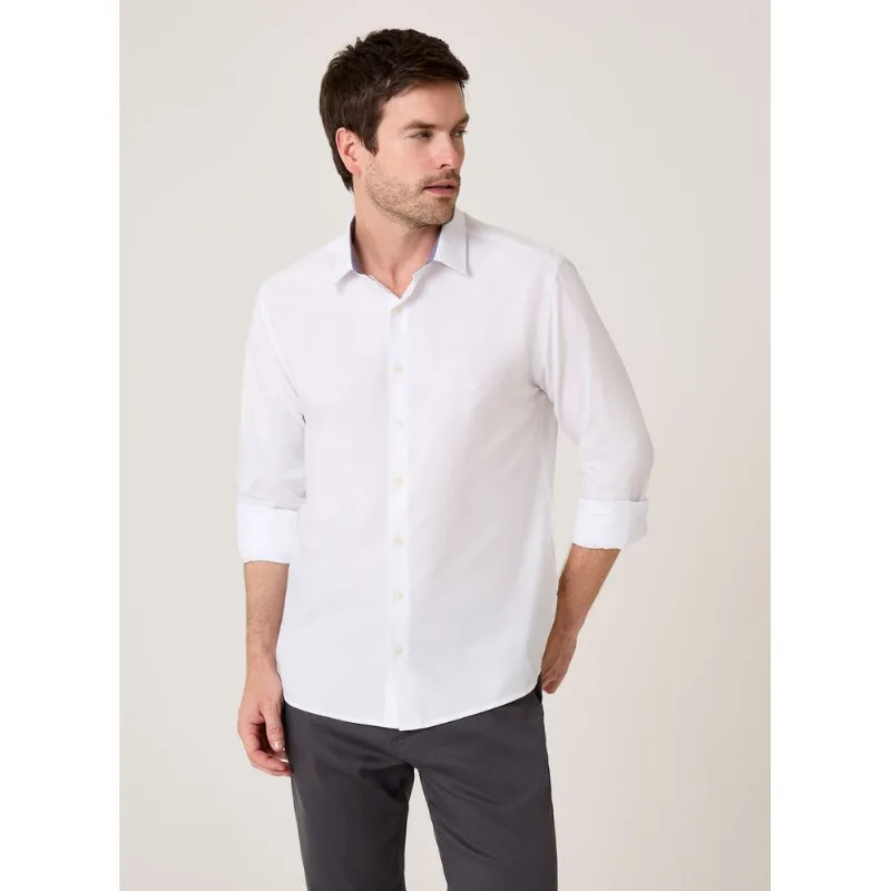 Camisa Slim Fit Tricoline Lisa Dudalina Masculina 6
