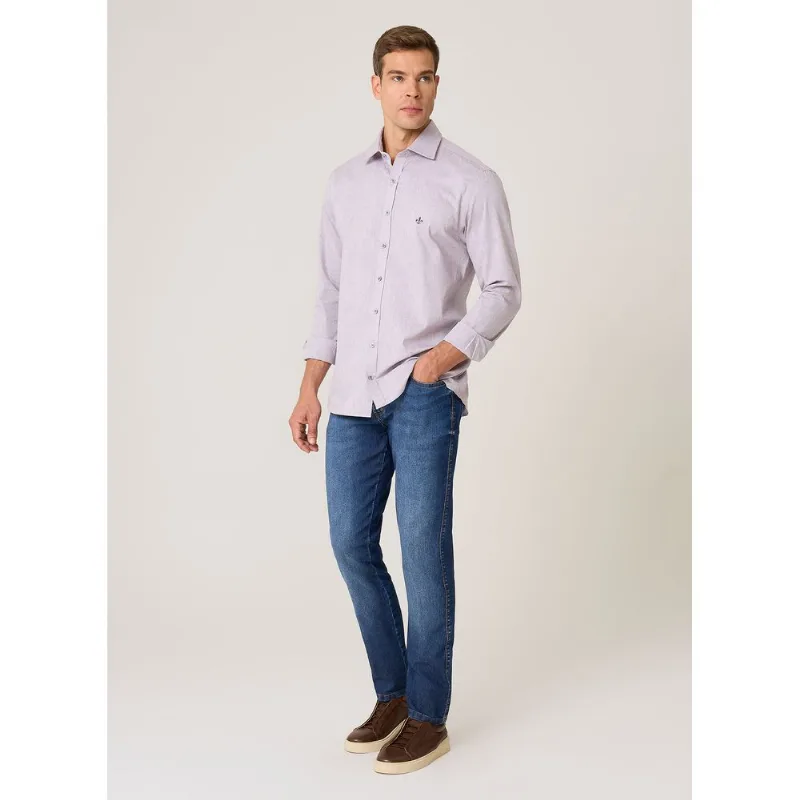 Calça Jeans Slim Fit Clássica Dudalina Masculina 48