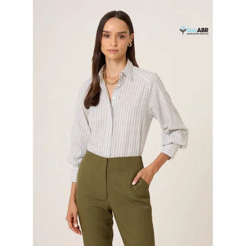 Camisa Special Fit Listrada Melissa Dudalina Feminina 44
