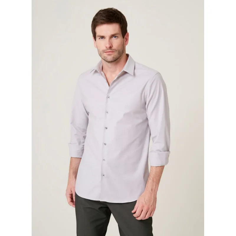 Camisa Milano Fit Oxford Stretch Dudalina Masculina 3
