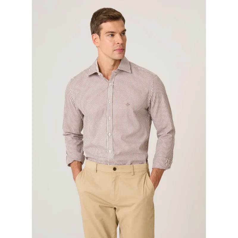 Camisa Comfort Fit Tricoline Xadrez Dudalina Masculina 3