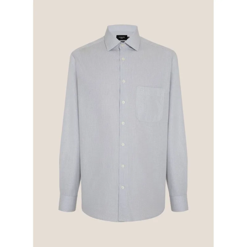 Camisa Comfort Fit Tricoline Micro Xadrez Dudalina Masculina 44