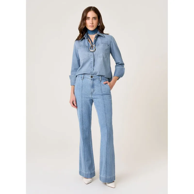 Calça Jeans Flare Aline Dudalina Feminina 40