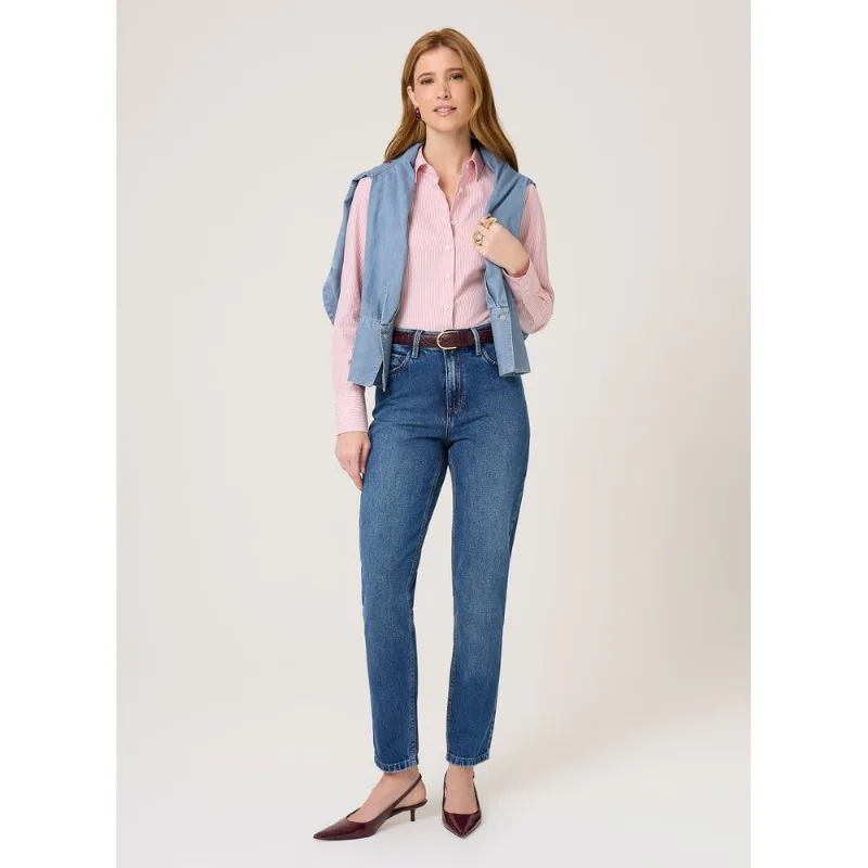 Calça Jeans Mom Lys Dudalina Feminina 44
