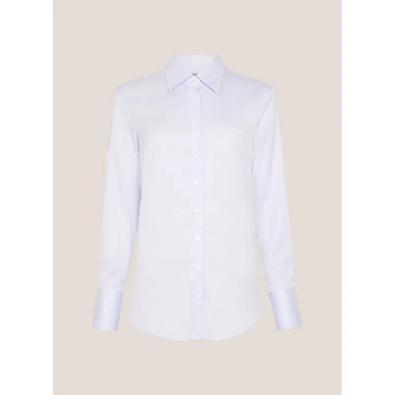 Camisa Relaxed Fit Luxury Maquinetada Dudalina Feminina 40