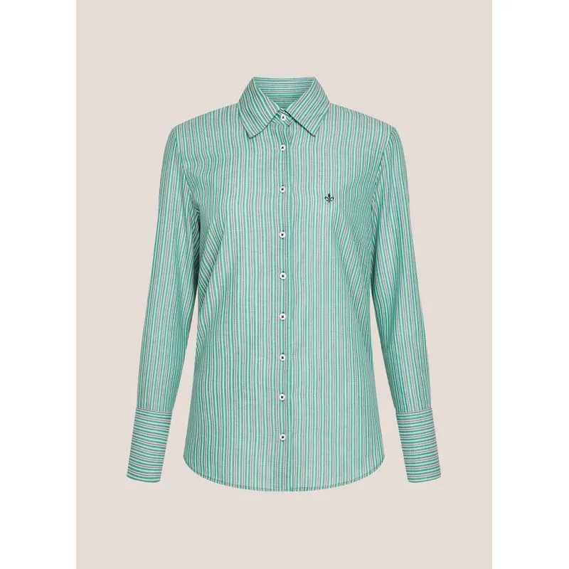 Camisa Regular Fit Listrada Dudalina Feminina 44