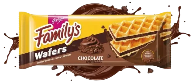 GOPLANA FAMILY'S WAFERS CHOCOLATE MOUSSE 130GR