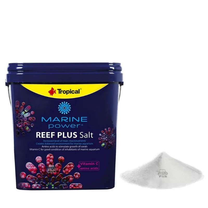 Marine Power Reef Plus Salt Sal Marinho Aquários Balde 20kg