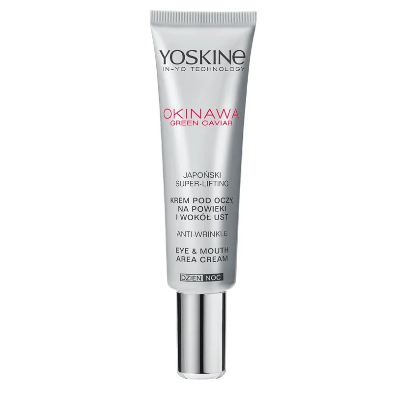 Yoskine, Okinawa, Green Caviar, Anti-Wrinkle, Day & Night, Eye Cream, 15 ml