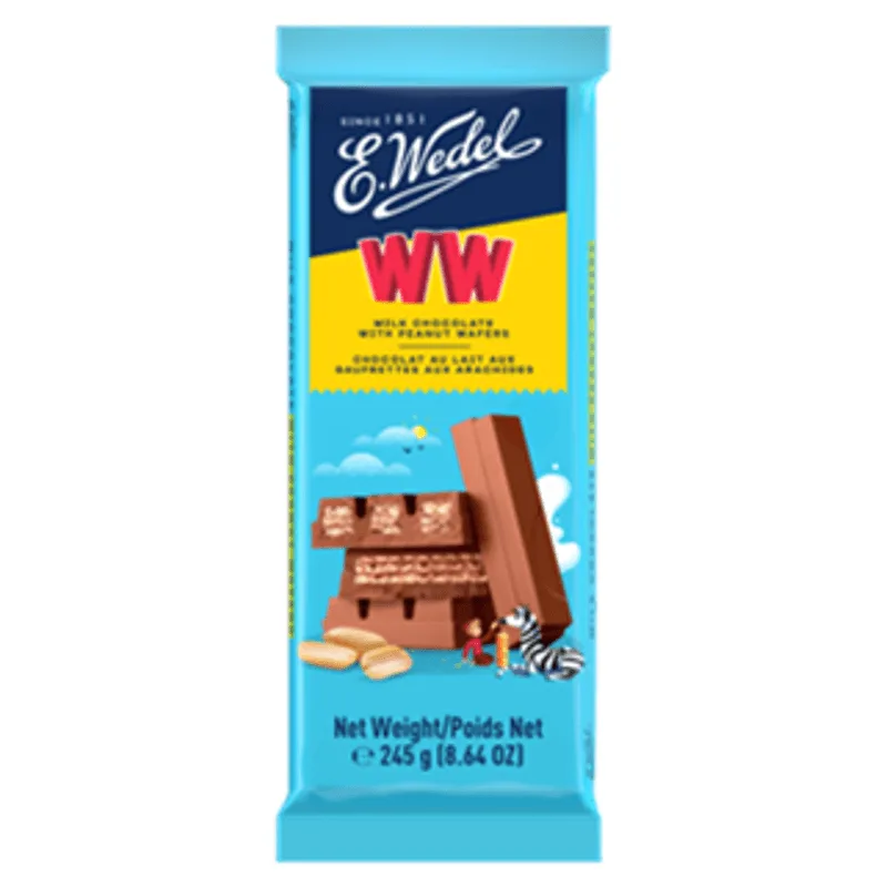 CHOCOLATE POLONES WEDEL AO LEITE WAFER 245G